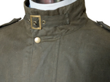 Jack Wills x British Millerain Coat M Olive Green Cotton