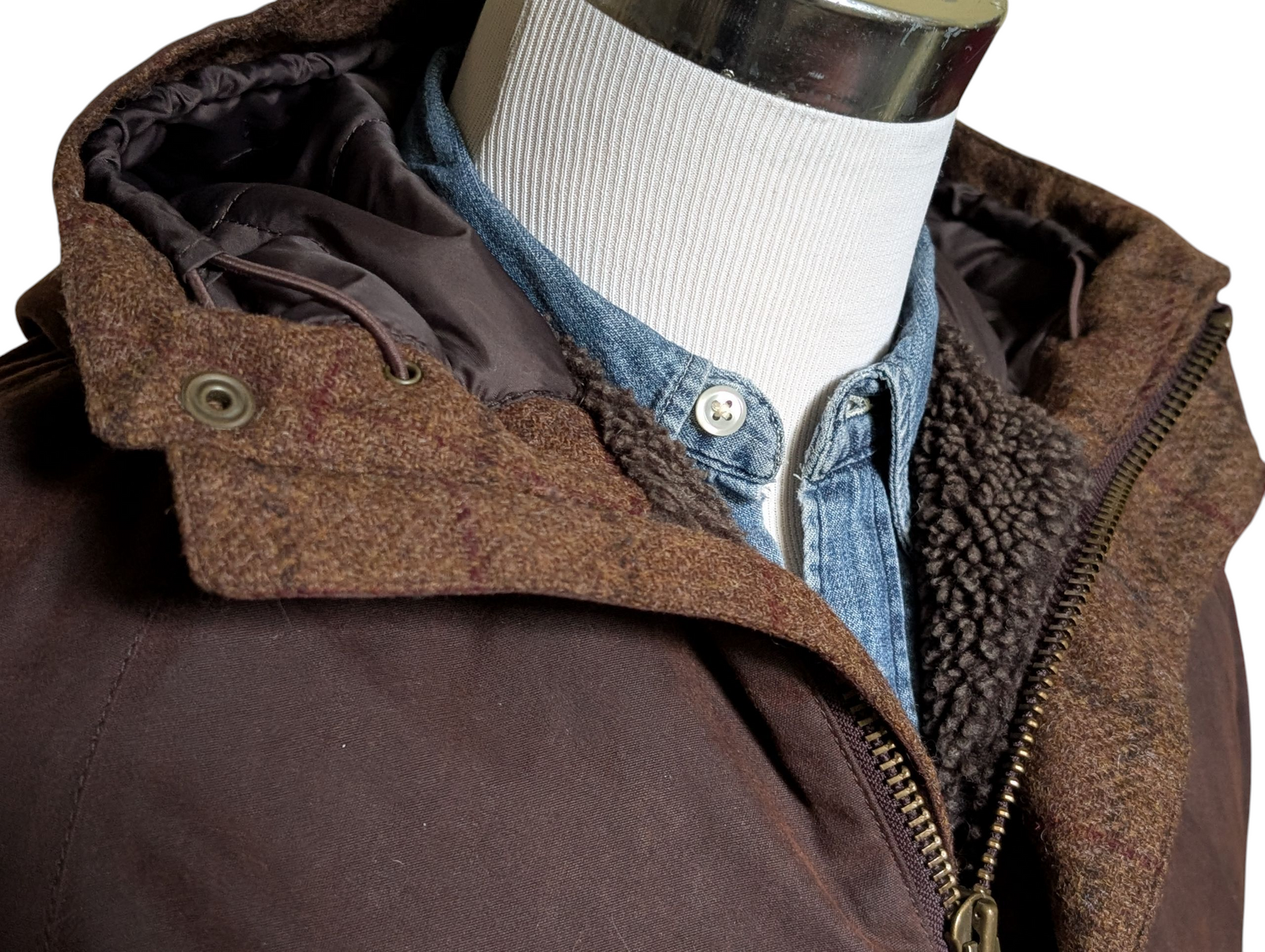 Barbour x Abraham Moon Coat S Soft Brown Wicklow Waxed Cotton Barbour x Abraham Moon Coat S Soft Brown Wicklow Waxed Cotton