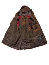 Barbour x Abraham Moon Coat S Soft Brown Wicklow Waxed Cotton