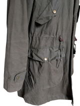 Jack Wills x British Millerain Coat S/M Olive Cotton