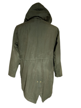 Jack Wills x British Millerain Coat S/M Olive Cotton