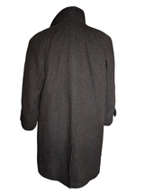 Vintage Andrew a Douglas Scotland Balmacaan Raglan Coat L/42S Dark Brown Wool Tweed