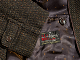 Vintage Andrew a Douglas Scotland Balmacaan Raglan Coat L/42S Dark Brown Wool Tweed