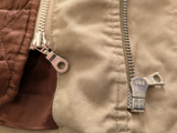Paul Smith Padded Field Jacket M Tan Cotton Zip-out Lining