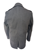 Jack Wills x Fox Bros. Pea Coat L Slim Midnight Blue Wool