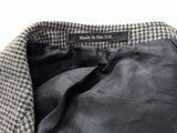 Vintage Marks & Spencer British Sport Coat 36R Grey Check 2-button Wool Tweed