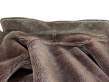 Vintage Morlands Leather Lambsuede Shearling Coat S/38 Mid Brown