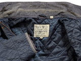 Jack Wills x Cordings Coat S/M Faded Navy Blue Quilted Nylon