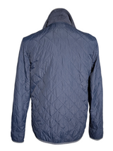 Jack Wills x Cordings Coat S/M Faded Navy Blue Quilted Nylon