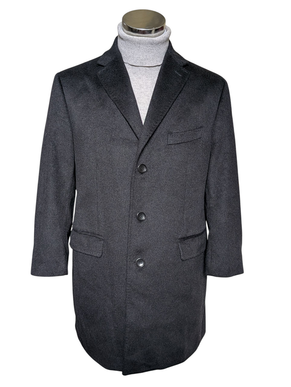 Ragusa 1970 Italy Coat L/42S Charcoal Pure Cashmere