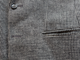 Vintage Marks & Spencer British Sport Coat 36R Grey Check 2-button Wool Tweed