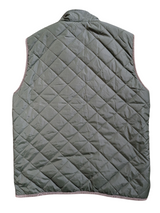 Jack Wills x Cordings Gilet/Vest M Olive Green Quilted Nylon