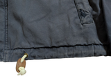 Jack Wills Hooded Jacket M Washed Navy Blue Cotton