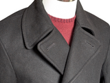 Gloverall Pea Coat S Black Wool Blend