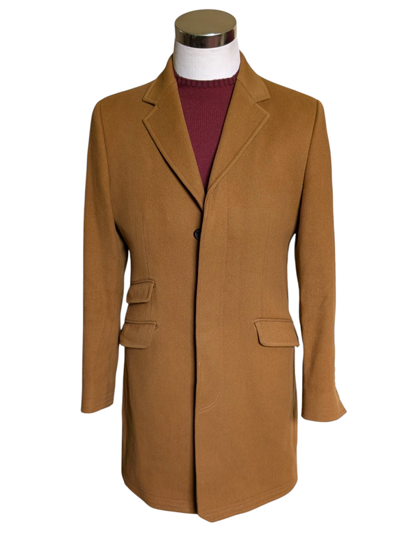 Oliver Sweeney Coat S/38R Golden Tan Mallalieus Wool