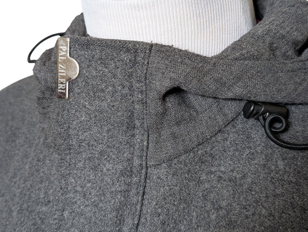 Pal Zileri Wool Gore-Tex Hooded Winter Coat XL Grey