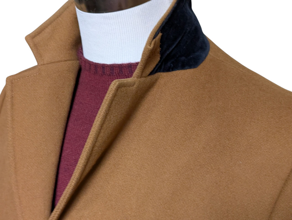 Oliver Sweeney Coat S/38R Golden Tan Mallalieus Wool