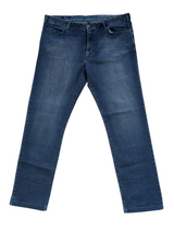 Zegna Jeans 42 Washed Dark Blue 5 pocket cotton/cashmere denim