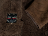 Vintage Women's Swears & Wells Leather British Shearling Coat S/M 36 Brown