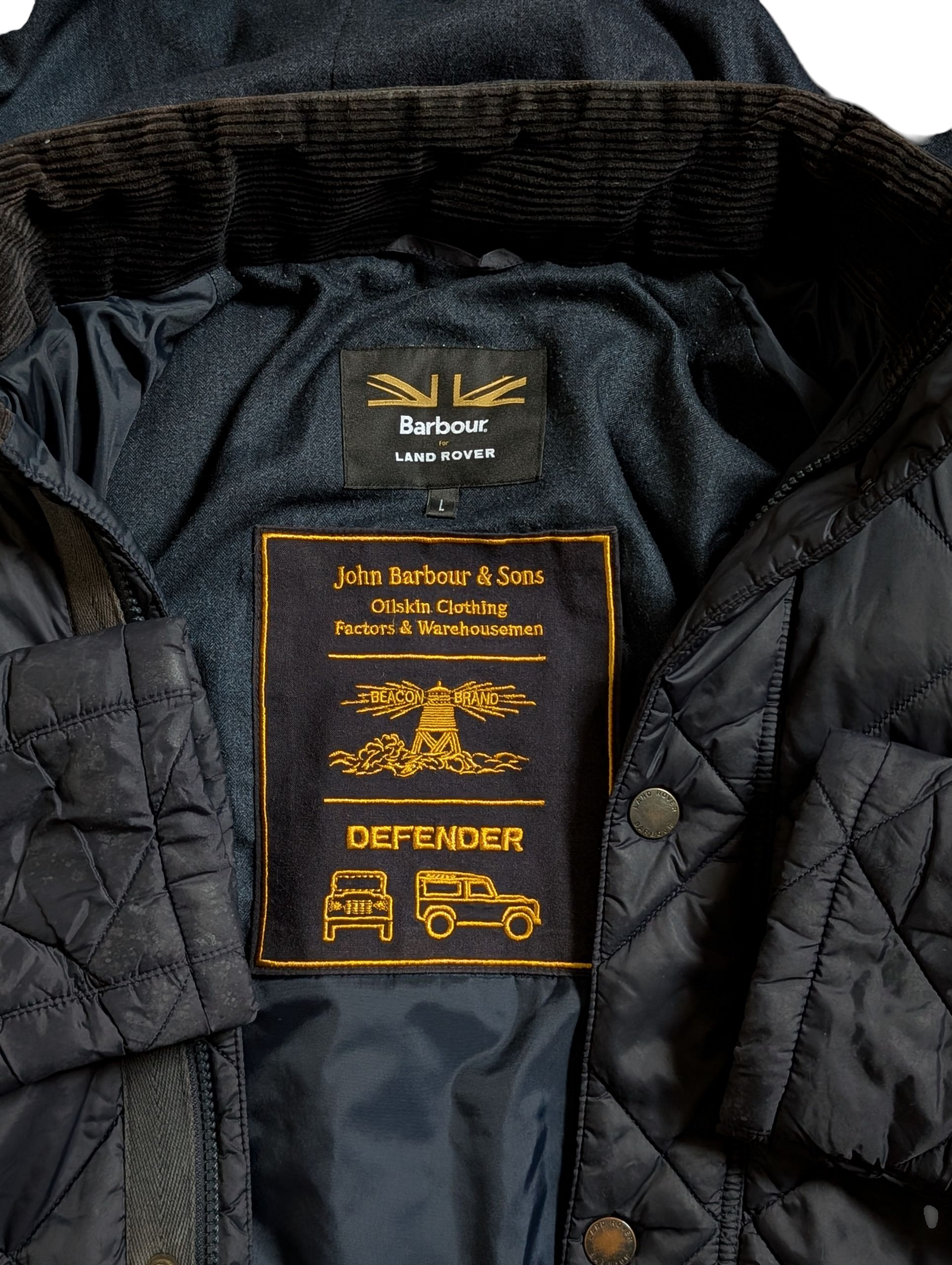 Barbour x Land Rover Ltd Ed. Holmby Jacket L Navy Polyamide