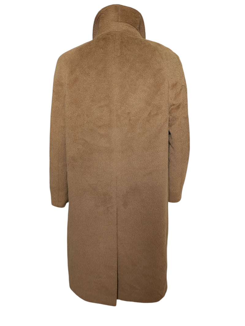 Vintage Odermark Raglan Coat L/42R Dark Camel Heavy Alpca/Wool