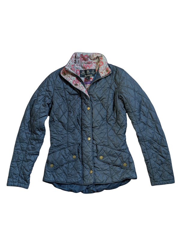 Barbour x Liberty Fabric Ladies Coat S 4 US Flyweight Cavalry RARE!