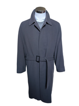 British Belted Balmacaan Raglan Coat 42/44R Olive-Grey Wool/Cashmere