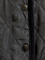 Barbour x Land Rover Range Ladies International Belted Jacket M/6 US Black Terrain Quilt Polyester