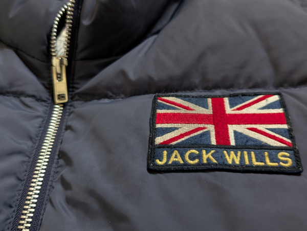 Jack Wills Down Vest/Gilet M Blue Union Jack