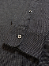 Zegna XXXL Midnight Black Long Sleeve Polo