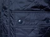 Barbour Jacket M Navy Blue Quilt Flyer Padded Polyester Union Jack