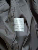 Vintage John Collier Belted Winter Coat M/40R Warm Grey Herringbone Heavy Wool