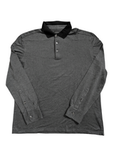 Zegna XXXL Midnight Black Long Sleeve Polo