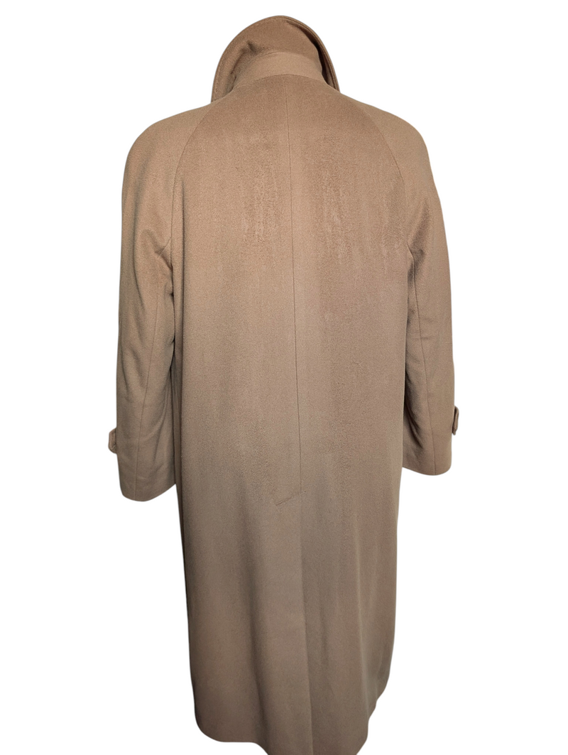 Vintage San Remo Balmacaan Coat 40/42 Dark Camel Wool/Cashmere Vintage San Remo Balmacaan Coat 40/42 Dark Camel Wool/Cashmere