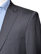 Oscar Jacobson Suit 40/41R Navy Blue Superfine Wool blend