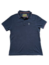 Barbour Steve McQueen Polo Shirt M Slim Navy Blue Cotton Pique
