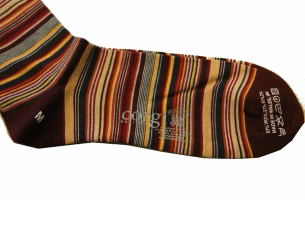The Wardrobe Corgi Socks Autumn stripe Wool blend M