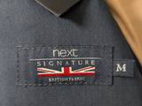 Next British Millerain DB Trench Coat M Navy Cotton