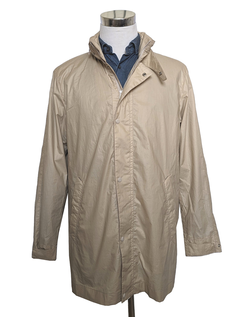 Allegri Rain Trench Coat L/42 Beige Cotton Blend - Limonta