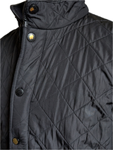 Barbour Jacket M/L Black Powell Padded Quilt Polyester