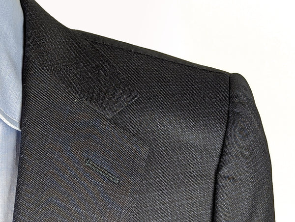 Benjamin Suit Navy Melange 2-Button Colombo Wool