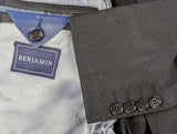 Benjamin Suit Navy Melange 2-Button Colombo Wool