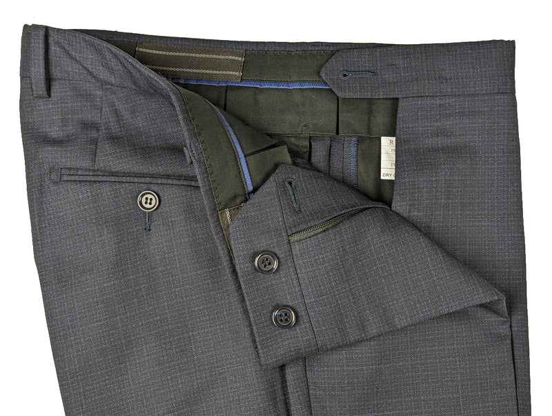 Benjamin Suit Navy Melange 2-Button Colombo Wool