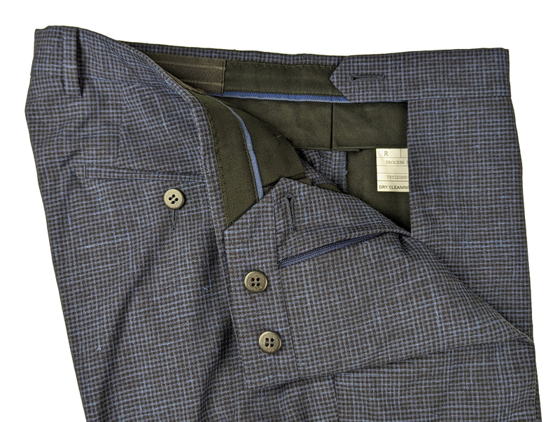 Benjamin 3-in-1 Suit Blue Check 2-button VBC Wool/Silk