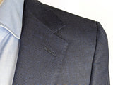 Benjamin Suit Navy Subtle Weave 2-Button DRAGO Wool