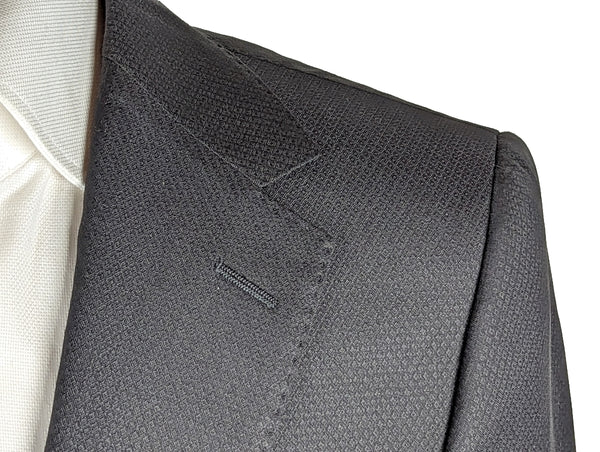 Benjamin Suit Soft Black Subtle Weave 2-Button CERRUTI Wool