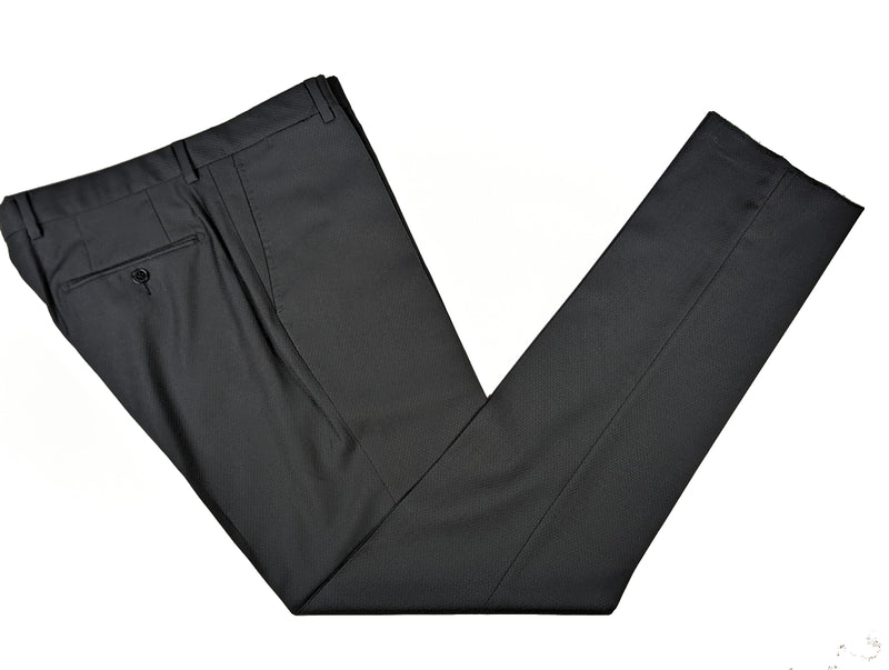 Benjamin Suit Soft Black Subtle Weave 2-Button CERRUTI Wool