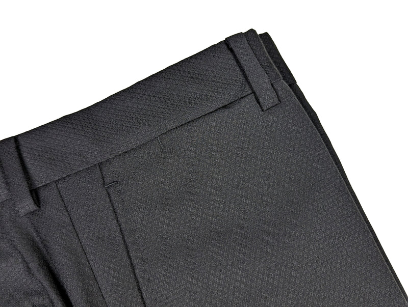 Benjamin Suit Soft Black Subtle Weave 2-Button CERRUTI Wool
