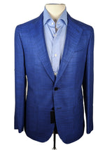 Benjamin Sport Coat French Blue Weave 2-button Soft Shoulder Zegna Silk/Cotton