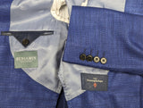 Benjamin Sport Coat French Blue Weave 2-button Soft Shoulder Zegna Silk/Cotton